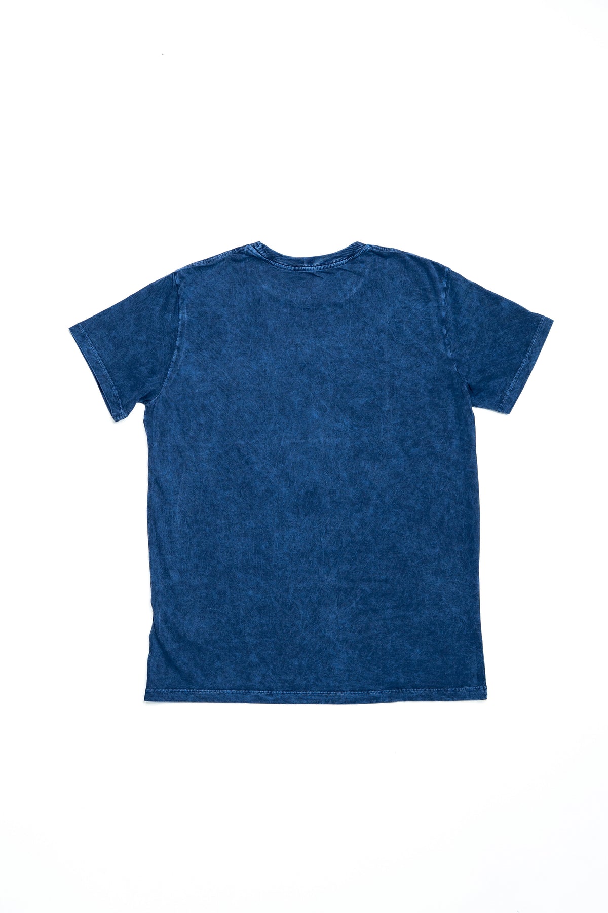 CAMISETA AZUL MARMORIZADA LISA