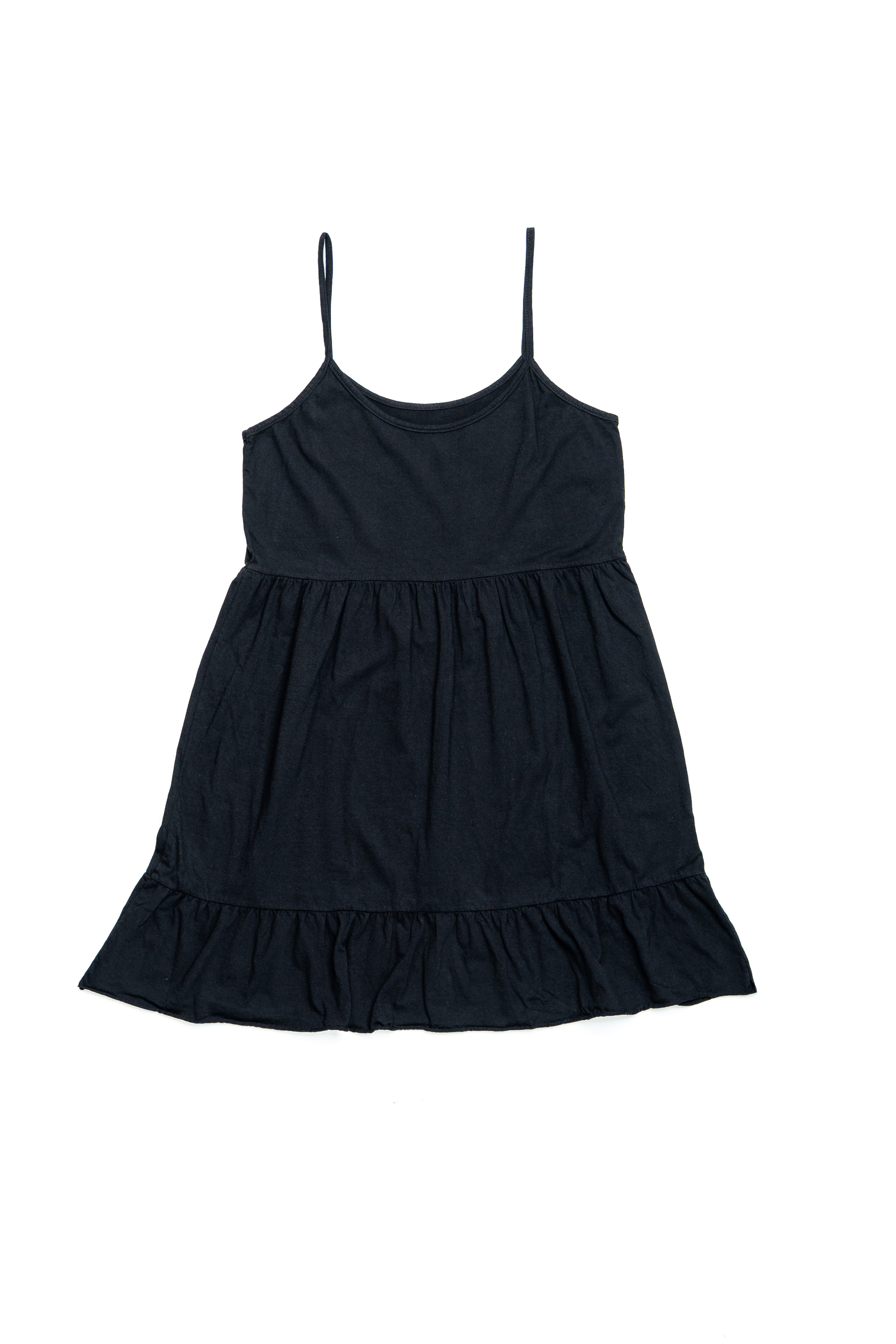 VESTIDO BABADO PRETO