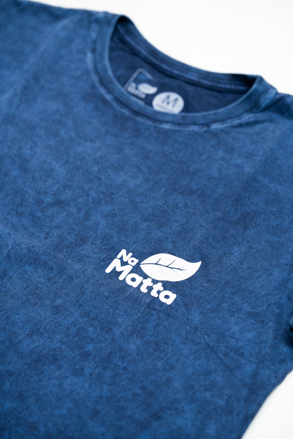 CAMISETA LOGO AZUL MARMORIZADA